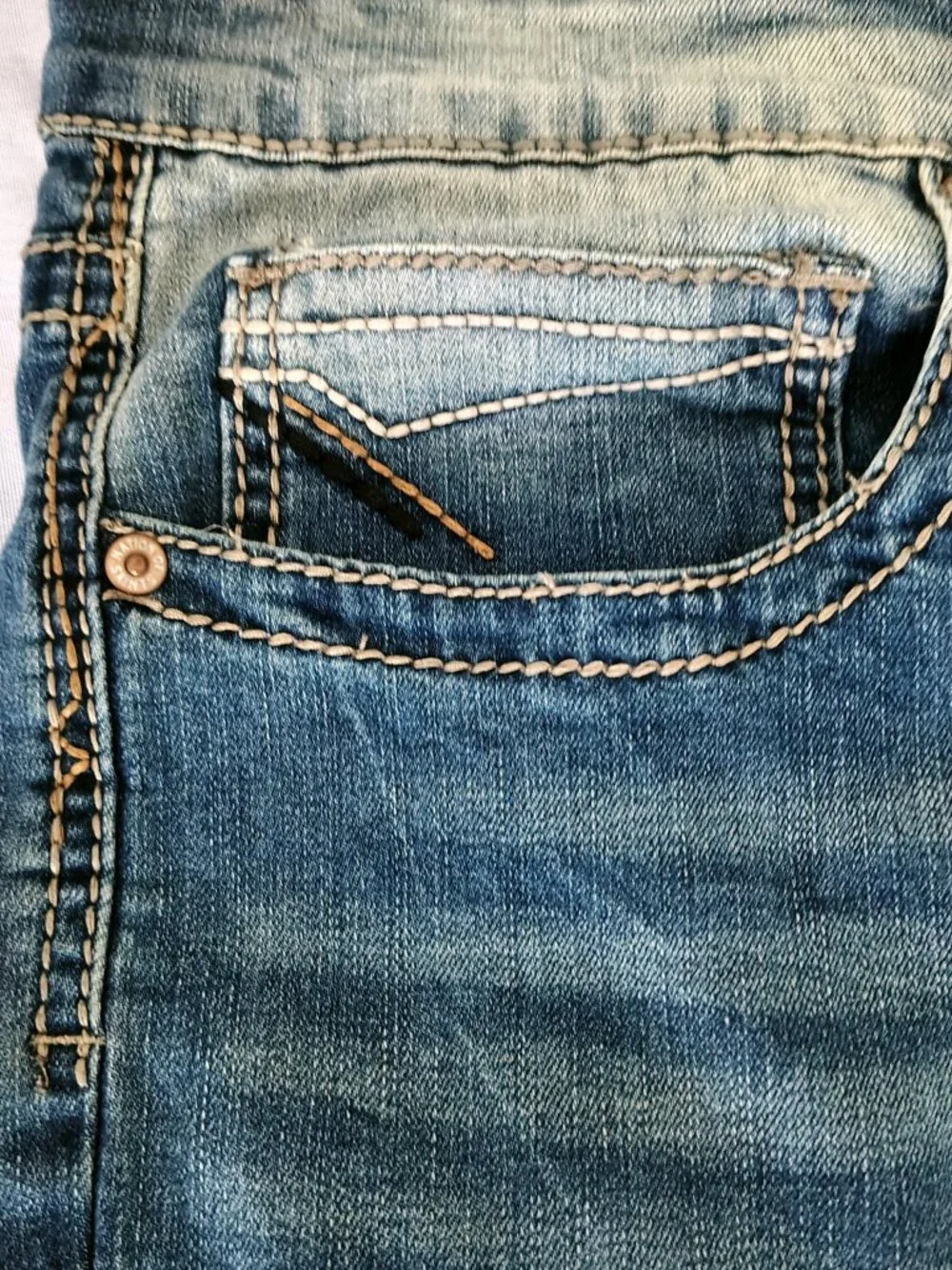 NWT Mens Nation of Saints Color Blue Size 34x32 Original Boot Cut Distressed Jea